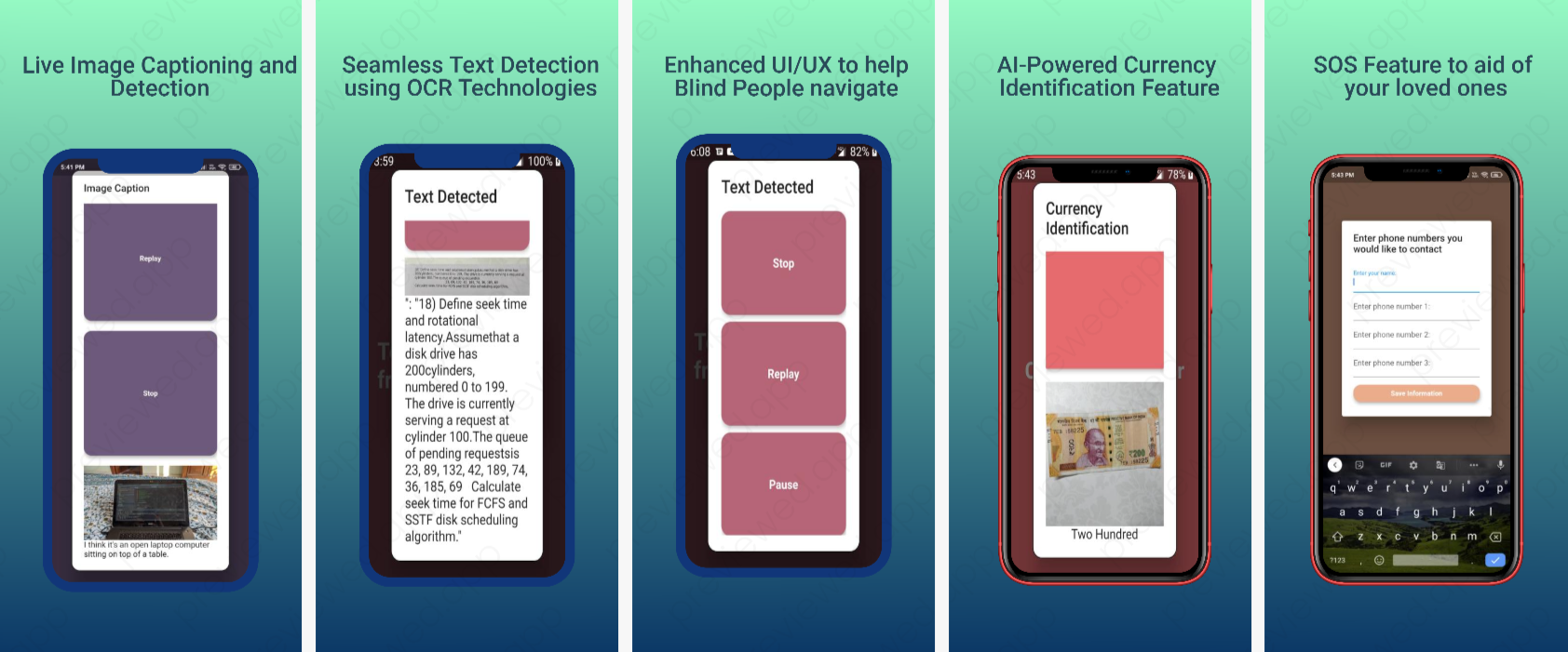 Helping Hands - Mobile application to help the Visually Impaired see and navigate